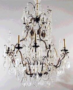 baccarat birdcage chandelier, late 19th century baccarat birdcage chandelier, late 19th century