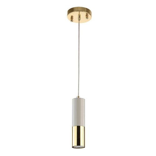 Светильник подвесной Ultra 2755-1P Favourite белый 1 лампа, основание золотое в стиле арт-деко современный трубочки