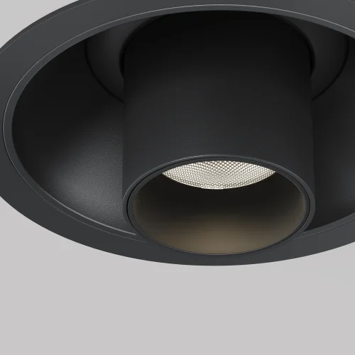 Светильник точечный LED Focus T C140RS-L300-7W4K-B Maytoni чёрный 1 лампа, основание чёрное в стиле современный хай-тек круглый трубочки фото 2