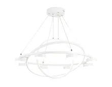 Люстра подвесная LED с пультом FL51777 Ambrella light белая на 1 лампа, основание белое в стиле современный хай-тек с пультом
