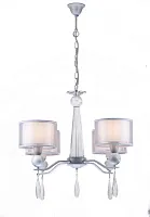 Люстра подвесная Rufina E 1.1.4.600 W Arti Lampadari белая на 4 лампы, основание белое в стиле классический Люстра подвесная Rufina E 1.1.4.600 W Arti Lampadari белая на 4 лампы, основание белое в стиле классический