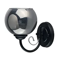 Бра Грация 677023601 DeMarkt чёрный серый 1 лампа, основание чёрное в стиле современный 