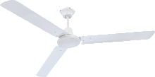 Вентилятор потолочный 0310 Globo в стиле современный, цвет основания / лопастей белый