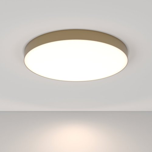 Светильник потолочный LED Zon C032CL-L96MG4K Maytoni белый 1 лампа, основание матовое золото в стиле современный хай-тек  фото 2