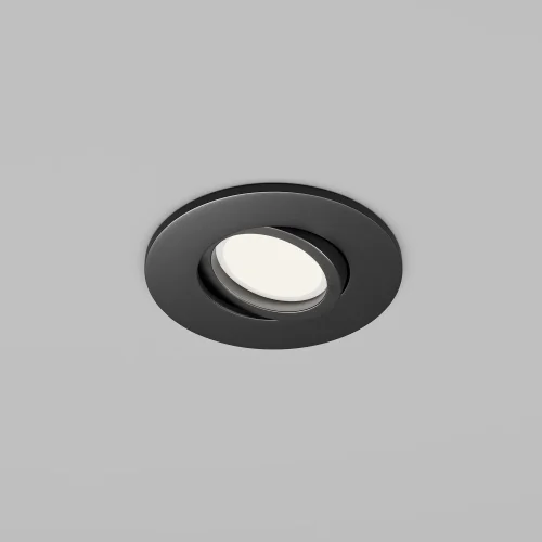 Светильник точечный Wink DL061-GU10-B Maytoni чёрный 1 лампа, основание чёрное в стиле современный круглый фото 3