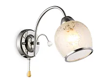 Бра с выключателем TR3194 Ambrella light белый 1 лампа, основание хром в стиле классический 