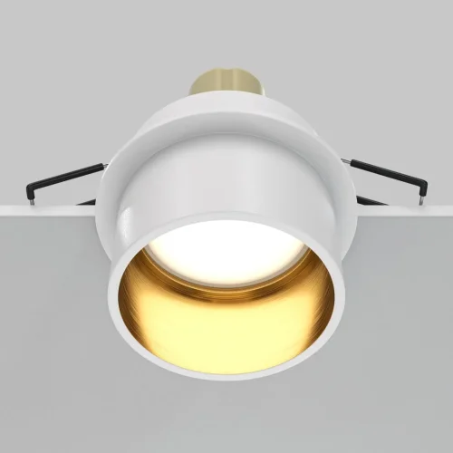 Светильник точечный Reif DL050-01WG Maytoni белый 1 лампа, основание белое золотое в стиле современный хай-тек  фото 5