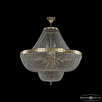 Люстра подвесная 19091/H1/90IV G C1 Bohemia Ivele Crystal прозрачная на 26 ламп, основание золотое в стиле классика sp