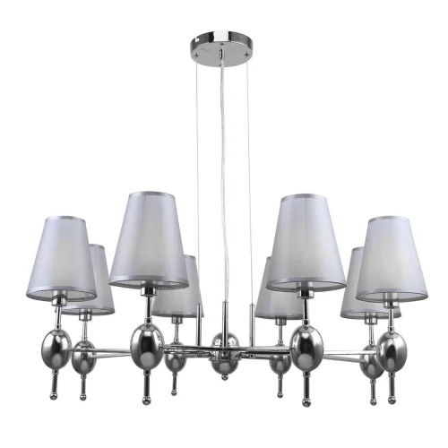 Люстра подвесная Elegy 2106/8S Escada серая на 8 ламп, основание никель в стиле современный 