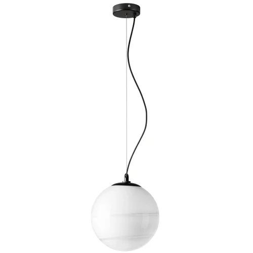 Светильник подвесной Dissimo 803116 Lightstar белый 1 лампа, основание чёрное в стиле современный шар