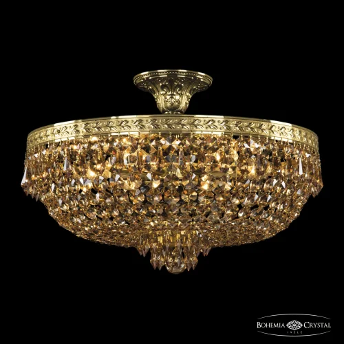 Люстра потолочная 19271/45IV G R721 Bohemia Ivele Crystal янтарная на 6 ламп, основание золотое в стиле классический sp фото 3