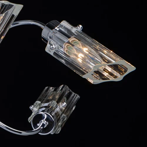 Люстра потолочная Олимпия 106011406 MW-Light прозрачная на 6 ламп, основание хром в стиле современный  фото 4