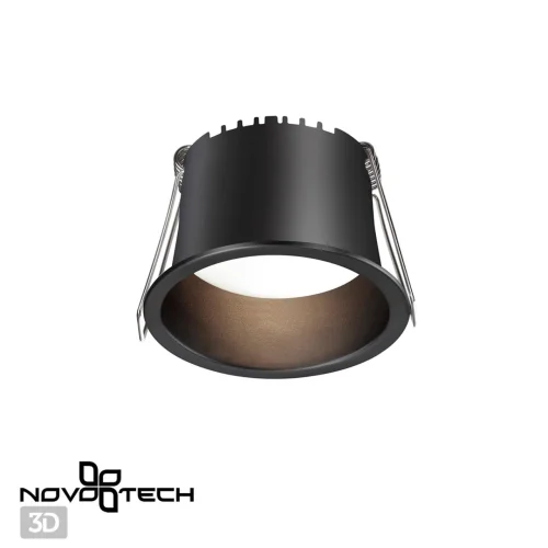 Светильник точечный LED Tran 359233 Novotech чёрный 1 лампа, основание чёрное в стиле современный хай-тек  фото 5