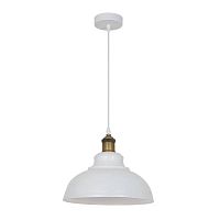 Светильник подвесной лофт MIRT 3367/1 Odeon Light бронзовый белый 1 лампа, основание белое бронзовое в стиле лофт 