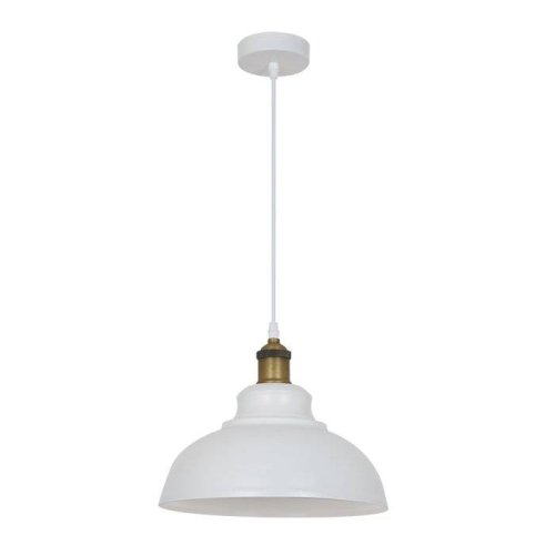 Светильник подвесной лофт MIRT 3367/1 Odeon Light белый бронзовый 1 лампа, основание бронзовое белое в стиле лофт 