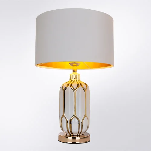 Настольная лампа Revati A4016LT-1WH Arte Lamp белая 1 лампа, основание белое металл в стиле классический  фото 2