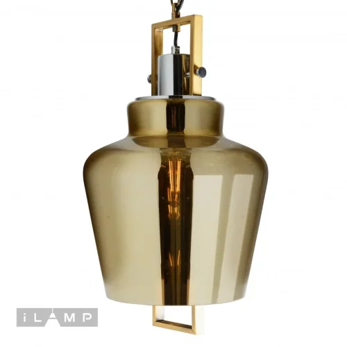 Светильник подвесной Dama A1500/C3 GD iLamp золотой 1 лампа, основание золотое в стиле современный лофт  фото 2