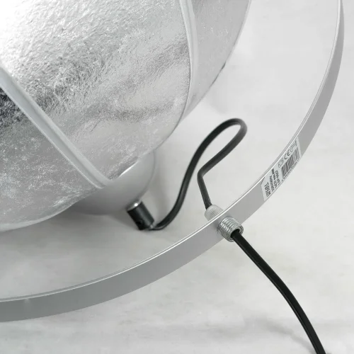 Светильник подвесной Klamath LSP-0557-C80 Lussole белый серый серебряный 1 лампа, основание серое в стиле лофт  фото 2