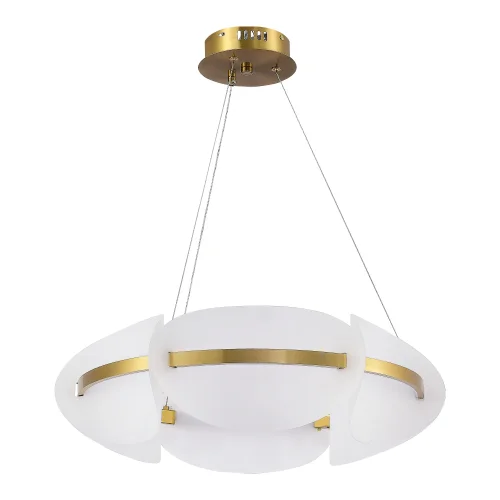 Люстра подвесная LED Etoile SL1304.203.45 ST-Luce белая на 1 лампа, основание золотое в стиле современный  фото 2