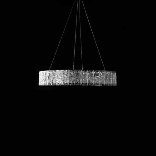 Люстра подвесная TORGIL D60 185392-26 ImperiumLoft прозрачная на 8 ламп, основание хром в стиле современный лофт  фото 3