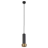 Светильник подвесной Ran A3147SP-1BK Arte Lamp медь чёрный 1 лампа, основание чёрное в стиле арт-деко современный линейный