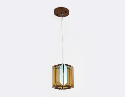 Светильник подвесной Traditional TR5109 Ambrella light янтарный 1 лампа, основание коричневое в стиле современный классический  фото 5