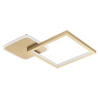 Светильник потолочный LED Gafares 900424 Eglo золотой 1 лампа, основание золотое в стиле современный минимализм квадраты