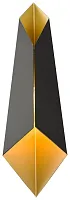 Бра Leda WE245.01.021 Wertmark чёрный золотой 1 лампа, основание чёрное в стиле арт-деко современный 