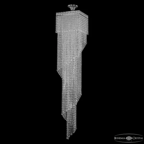 Люстра каскадная хрустальная 83112/30IV-150 Ni Bohemia Ivele Crystal прозрачная на 8 ламп, основание никель в стиле современный классический drops фото 2