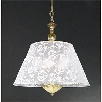 Люстра подвесная  L 7134/60 Reccagni Angelo белая бежевая на 5 ламп, основание золотое в стиле классический 