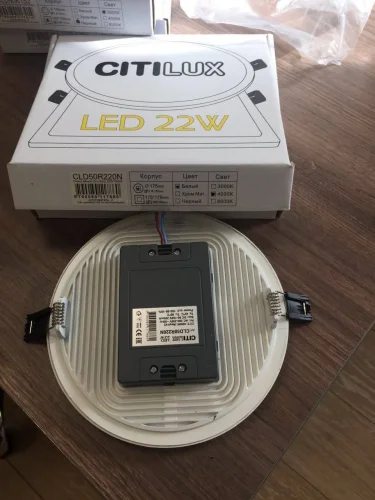 Светильник точечный LED Омега CLD50R220N Citilux белый 1 лампа, основание белое в стиле современный  фото 4