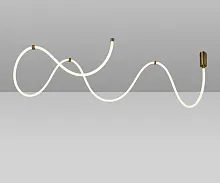 Светильник подвесной LED Венди 08031-500,20 Kink Light белый 1 лампа, основание бронзовое в стиле минимализм модерн хай-тек 