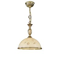 Светильник подвесной L 6208/28 Reccagni Angelo жёлтый 1 лампа, основание античное бронза в стиле классический 