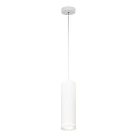 Светильник подвесной LED 20009SMP/01LED SWH Escada белый 1 лампа, основание белое в стиле современный трубочки