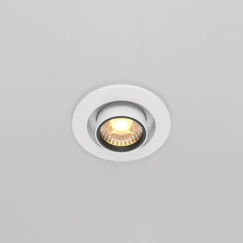 Светильник точечный LED Hidden DL045-01-10W3K-W Maytoni белый 1 лампа, основание белое в стиле хай-тек современный  фото 4