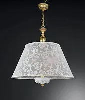 Люстра подвесная  L 9101/60 Reccagni Angelo белая на 5 ламп, основание золотое в стиле классический 