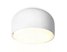 Светильник накладной TN71001 Ambrella light белый 1 лампа, основание белое в стиле хай-тек современный круглый
