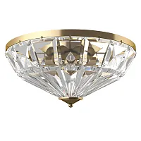 Люстра потолочная Facet MOD094CL-06G Maytoni прозрачная на 6 ламп, основание золотое в стиле классика 