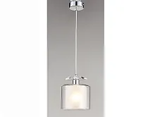Светильник подвесной 4401/S chrome Newport прозрачный белый 1 лампа, основание хром в стиле современный 
