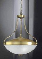 Люстра подвесная  L 3025/3 Reccagni Angelo белая на 3 лампы, основание античное бронза в стиле классический 