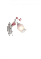 Бра Fiori di rose W106.1 Lucia Tucci белый 1 лампа, основание белое в стиле флористика прованс 