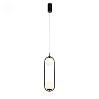 Светильник подвесной LED Donolo SL395.403.02 ST-Luce белый 2 лампы, основание чёрное в стиле модерн 