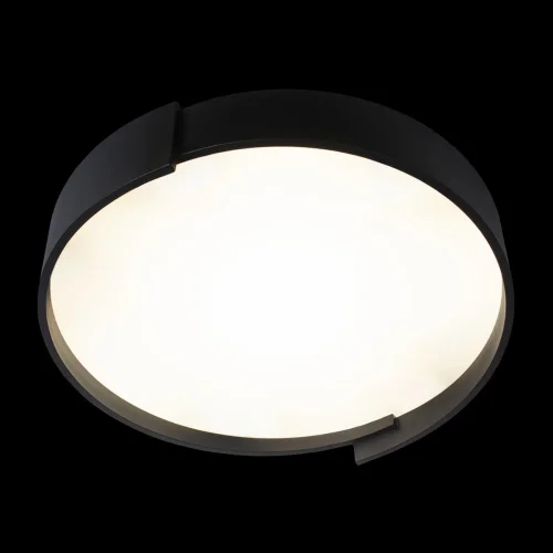 Светильник потолочный LED Coin 10200 Black LOFT IT белый чёрный 1 лампа, основание чёрное в стиле современный  фото 4