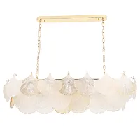 Люстра подвесная BONITA SP14 L1200 Crystal Lux белая прозрачная янтарная на 14 ламп, основание латунь в стиле флористика Люстра подвесная BONITA SP14 L1200 Crystal Lux белая прозрачная янтарная на 14 ламп, основание латунь в стиле флористика