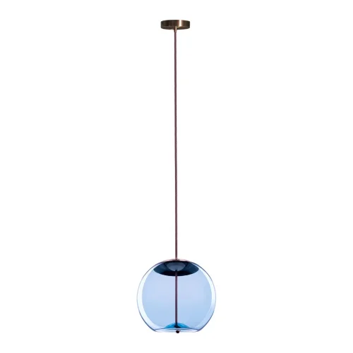 Светильник подвесной LED Knot 8133-B mini LOFT IT голубой 1 лампа, основание медь в стиле модерн 