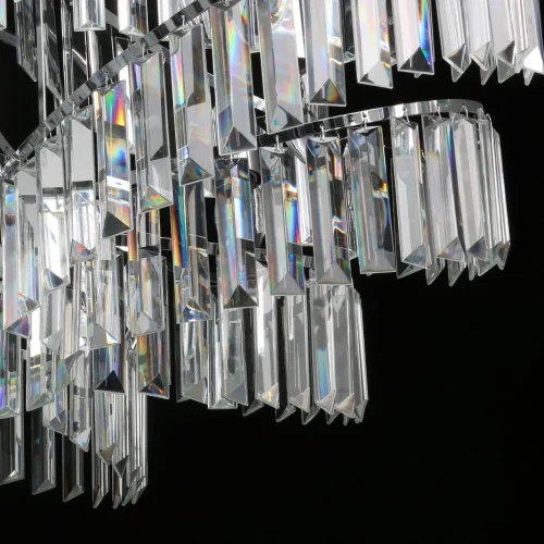 Люстра подвесная Аделард 642016710 MW-Light прозрачная на 10 ламп, основание хром в стиле классический  фото 12