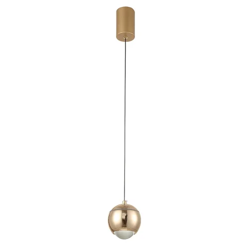 Светильник подвесной LED CARO SP LED GOLD Crystal Lux золотой 1 лампа, основание золотое в стиле современный шар фото 3