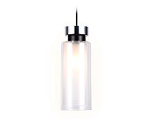 Светильник подвесной TR3570 Ambrella light белый 1 лампа, основание хром в стиле современный хай-тек трубочки
