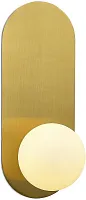 Бра July MR2000-1W MyFar белый 1 лампа, основание золотое в стиле современный шар