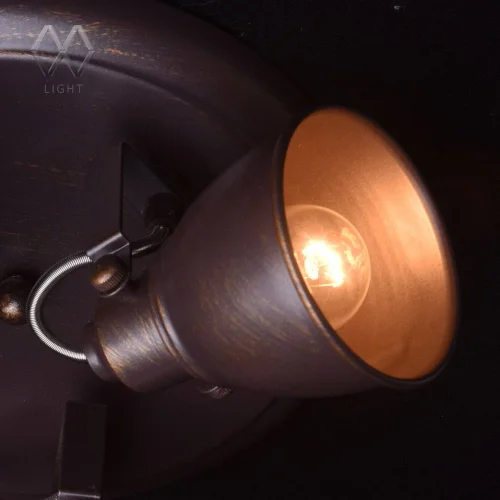 Светильник потолочный лофт Ринген 547020403 MW-Light коричневый 3 лампы, основание коричневое в стиле лофт  фото 6